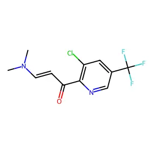 1-[3-Chloro-5-(trifluoromethyl)pyridin-2-yl]-3-(dimethylamino)prop-2-en-1-one structure