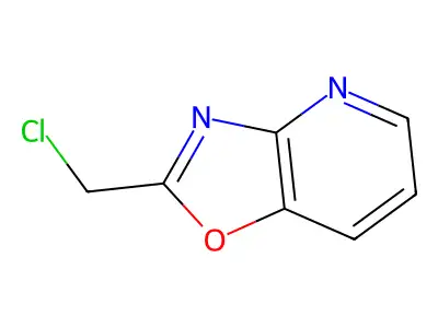 2-(Chloromethyl)(1,3)oxazolo(4,5-b)pyridine structure