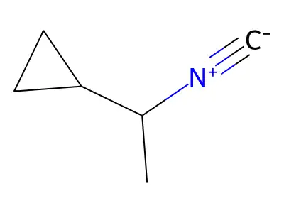 (1-Isocyanoethyl)cyclopropane structure