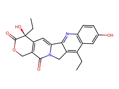 7-Ethyl-10-hydroxy camptothecin, (rac)- structure