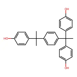 4,4'-(1-(4-(1-(4-Hydroxyphenyl)-1-methylethyl)phenyl)ethylidene)diphenol structure