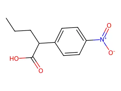 2-(4-nitrophenyl)pentanoic Acid structure