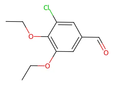 3-Chloro-4,5-diethoxybenzaldehyde structure