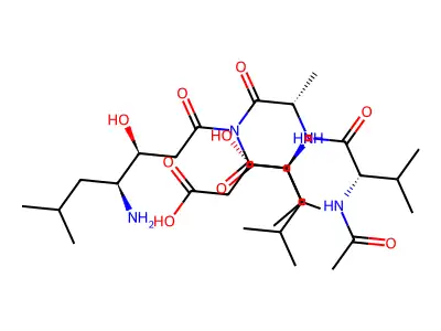 Acetylpepstatin structure