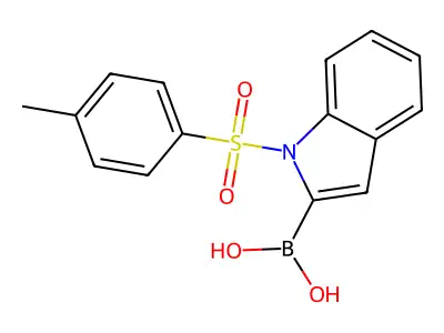 (1-Tosyl-1H-indol-2-yl)boronic acid structure