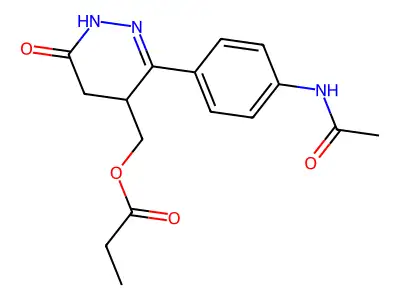 6-(4-Acetylaminophenyl)-5-propioxymethyl-4,5-dihydro-3(2H)-pyridazinone structure
