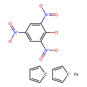 Ferrocenium picrate structure