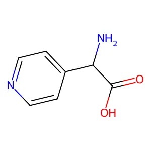 (2R)-2-amino-2-pyridin-4-ylacetic acid structure