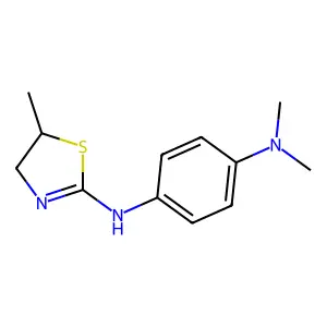 N1,N1-Dimethyl-N4-(5-methyl-4,5-dihydro-1,3-thiazol-2-YL)benzene-1,4-diamine structure