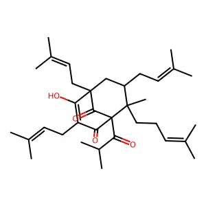 贯叶金丝桃素 structure