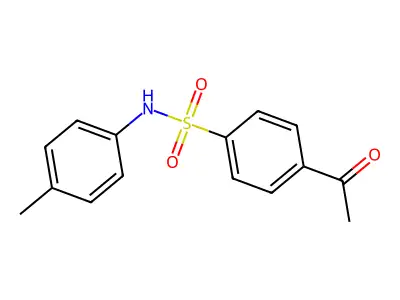 4-acetyl-N-(4-methylphenyl)benzenesulfonamide structure