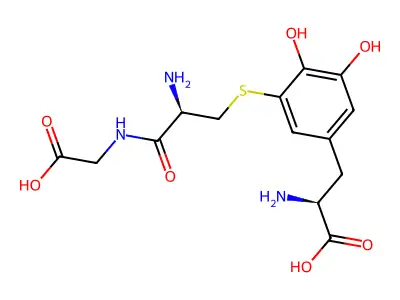 5-S-cysteinyl-glycyl-dopa structure