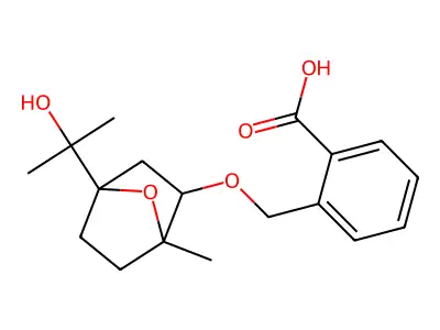 2-({[4-(2-HYDROXYPROPAN-2-YL)-1-METHYL-7-OXABICYCLO[2.2.1]HEPTAN-2-YL]OXY}METHYL)BENZOIC ACID structure