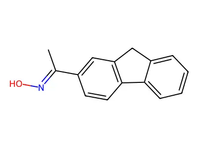 N-[1-(9H-fluoren-2-yl)ethylidene]hydroxylamine structure