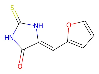 5-(2-Furylmethylene)-2-thioxo-4-imidazolidinone structure