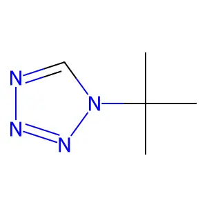 1H-tetrazole, 1-(1,1-dimethylethyl)- structure