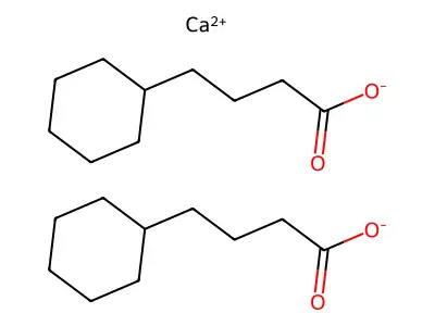 Calcium cyclohexanebutyrate structure