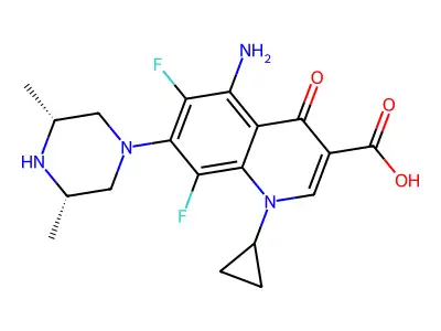司氟沙星 structure
