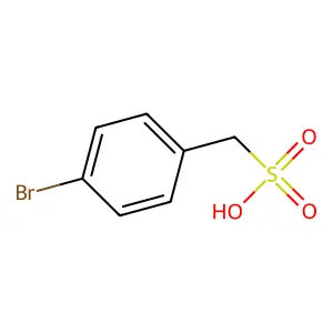 (4-Bromophenyl)methanesulfonic acid structure