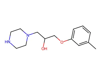 1-Piperazin-1-yl-3-m-tolyloxy-propan-2-ol structure