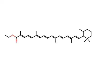Ethyl 8'-apo-caroten-8'-oate structure