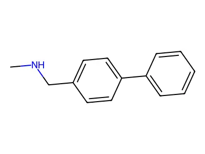 Methyl((4-phenylphenyl)methyl)amine structure