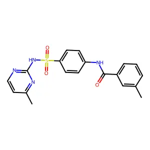 3-methyl-N-{4-[(4-methylpyrimidin-2-yl)sulfamoyl]phenyl}benzamide structure