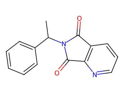 6-(1-phenylethyl)-5H-pyrrolo[3,4-b]pyridine-5,7(6H)-dione structure