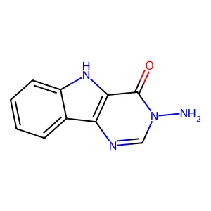 3-amino-5H-pyrimido[5,4-b]indol-4-one structure