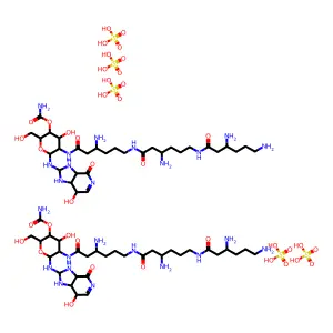 Racemomycin B sulfate hydrate (2:5:10) structure
