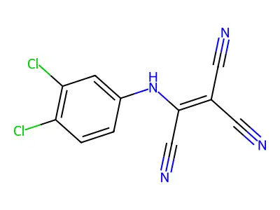 Ethenetricarbonitrile, ((3,4-dichlorophenyl)amino)- structure