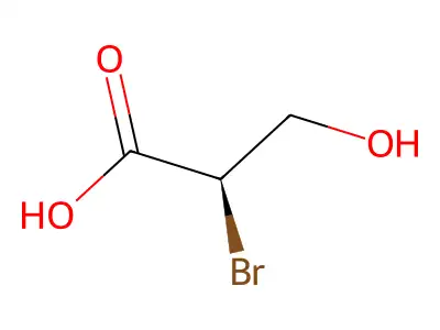 2-溴-3-羟基丙酸 structure