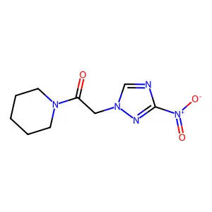 2-(3-Nitro-1,2,4-triazol-1-yl)-1-piperidin-1-ylethanone structure