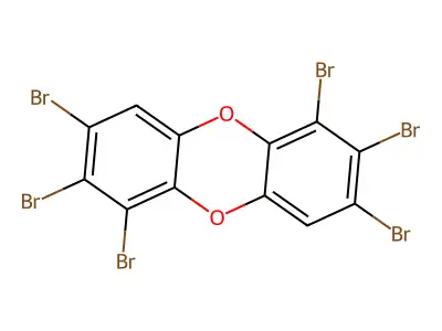1,2,3,6,7,8-六溴二苯并对二噁英 structure