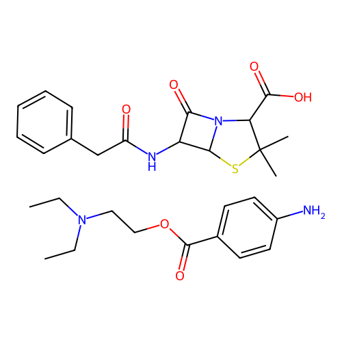 Procaine penicillin G structure