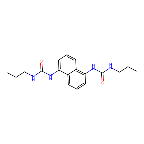 1,1'-(1,5-Naphthalenediyl)bis(3-propylurea) structure