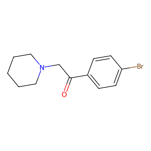 1-(4-Bromophenyl)-2-piperidin-1-ylethanone structure