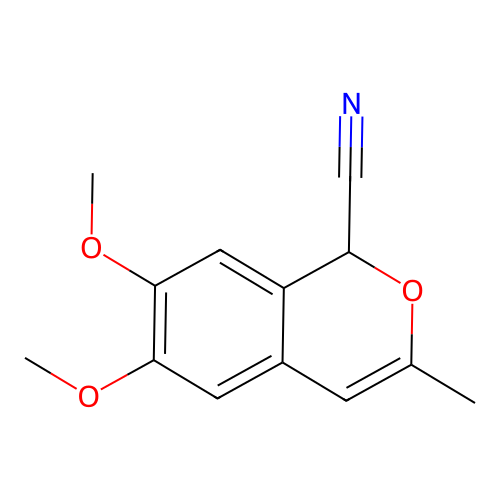 6,7-dimethoxy-3-methyl-1H-isochromene-1-carbonitrile structure