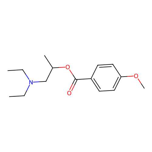 1-(Diethylamino)propan-2-yl 4-methoxybenzoate structure