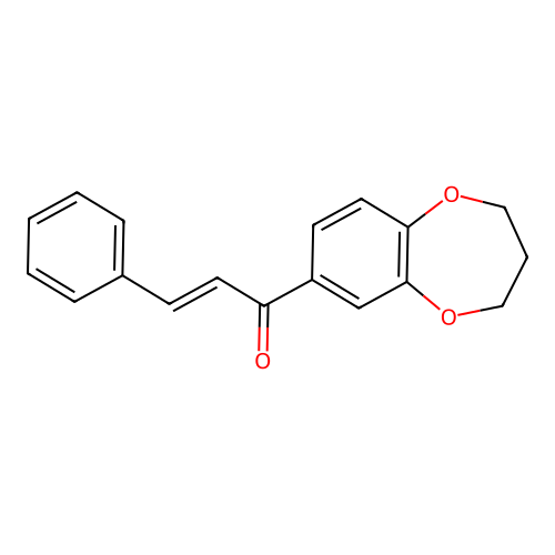 2-Propen-1-one, 1-(3,4-dihydro-2H-1,5-benzodioxepin-7-yl)-3-phenyl- structure