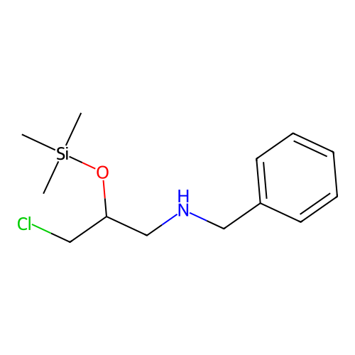 Benzenemethanamine, N-[3-chloro-2-[(trimethylsilyl)oxy]propyl]- structure