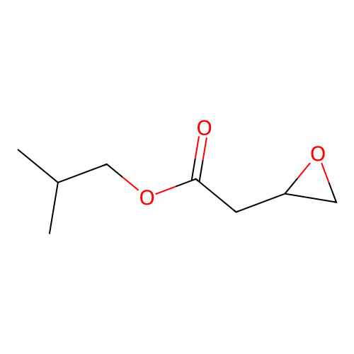 Isobutyl 3,4-epoxybutyrate structure