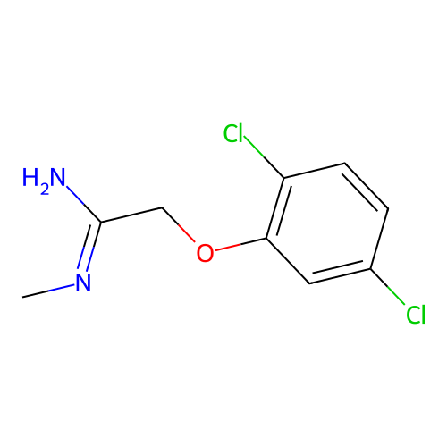 2-(2,5-dichlorophenoxy)-N-methylethanimidamide structure