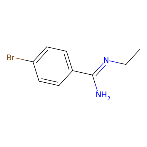 4-bromo-N-ethylbenzenecarboximidamide structure