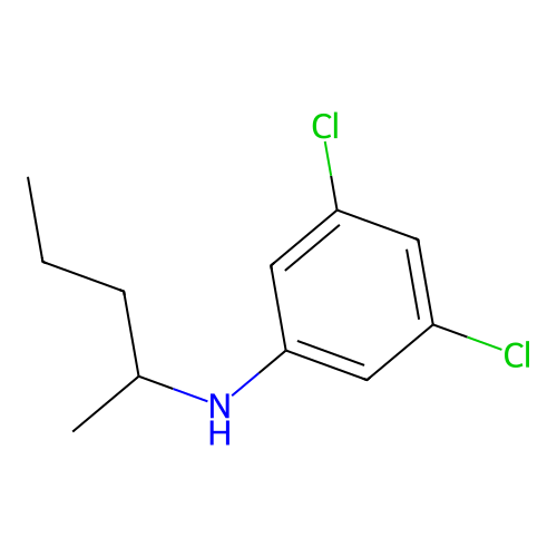 3,5-dichloro-N-pentan-2-ylaniline structure