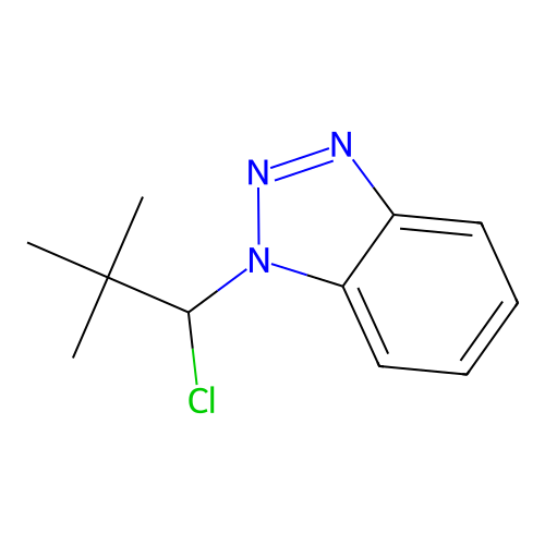 1-(1-chloro-2,2-dimethylpropyl)-1H-1,2,3-benzotriazole structure