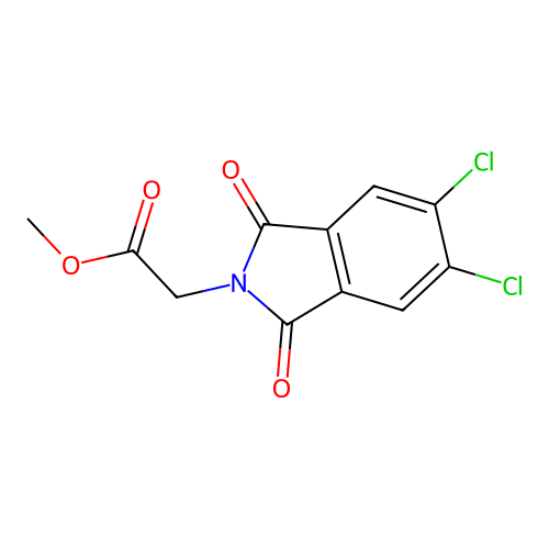 Methyl 2-(5,6-dichloro-1,3-dioxoisoindolin-2-yl)acetate structure