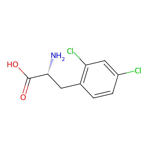 2,4-Dichloro-D-phenylalanine structure
