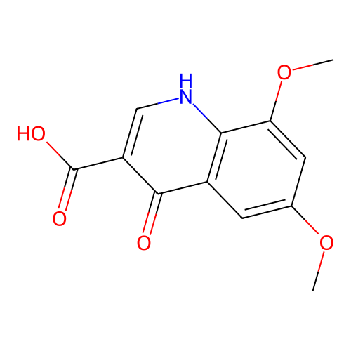 4-羟基-6,8-二甲氧基喹啉-3-甲酸 structure