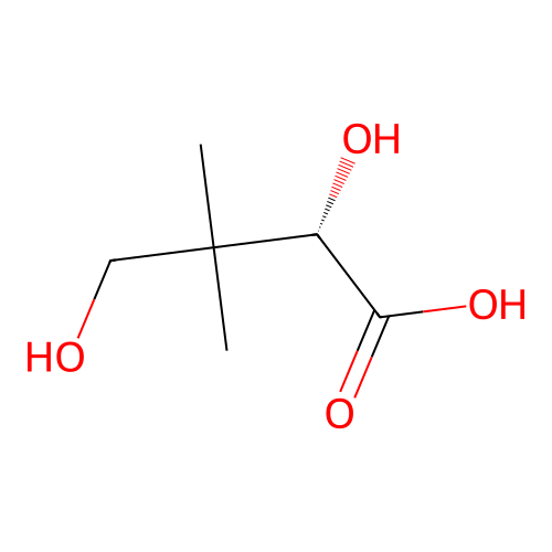 (2S)-2,4-dihydroxy-3,3-dimethylbutanoic acid structure